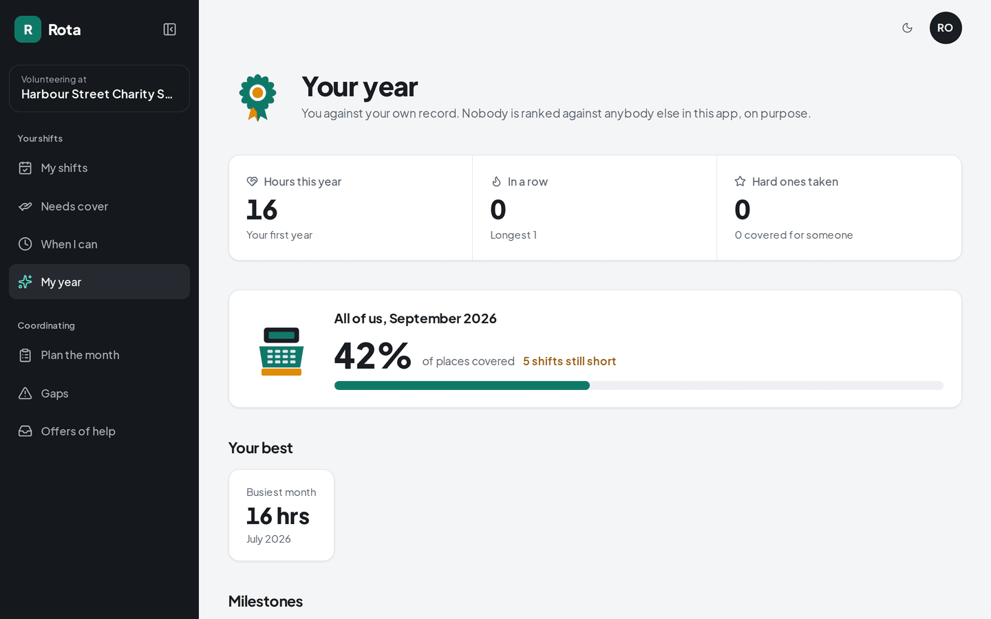 Shift: Your own record